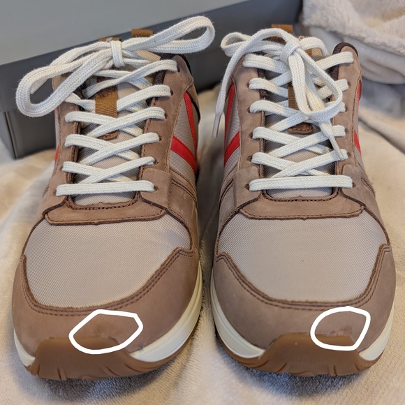 Vionic Women's Rechelle Sneakers Toffee Orange Accent Casual Minimalist Orthotic - Picture 8 of 9